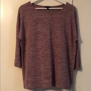 Maroon/White Limited 3/4 Length Top